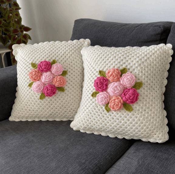 Bohemian Tasseled Fringe Macrame Throw Pillow