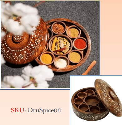 Artisan Hand-Turned Hardwood Mortar and Pestle Set