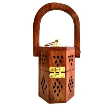 Hand-Cast Brass Temple Hanging Bell with Chain