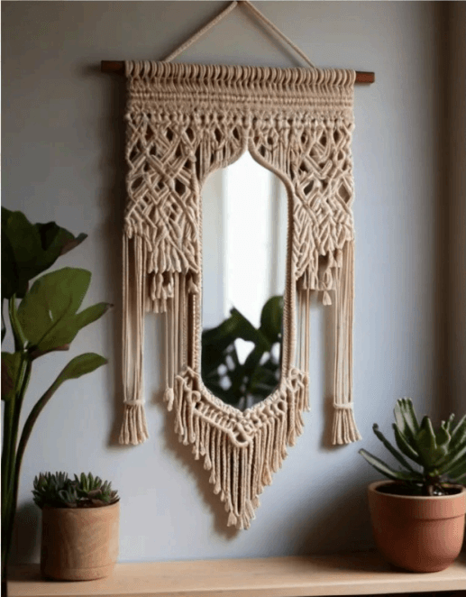 Grand Bohemian Macrame Tapestry Wall Hanging